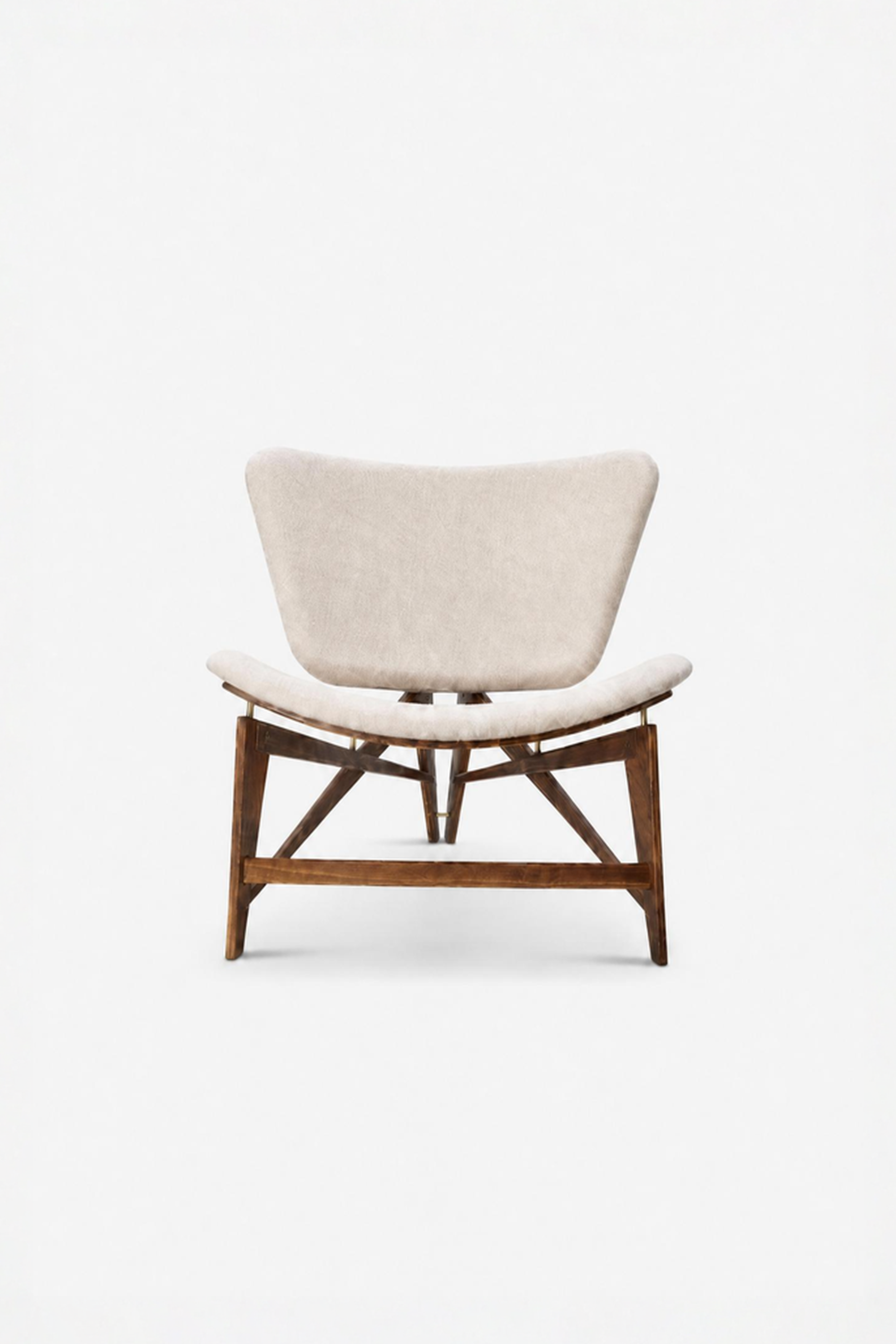 Fauteuil de salon JN15 en laine